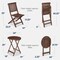 Best Choice Products 3-Piece Acacia Wood Bistro Set, Folding Patio Furniture w/ 2 Chairs, Table